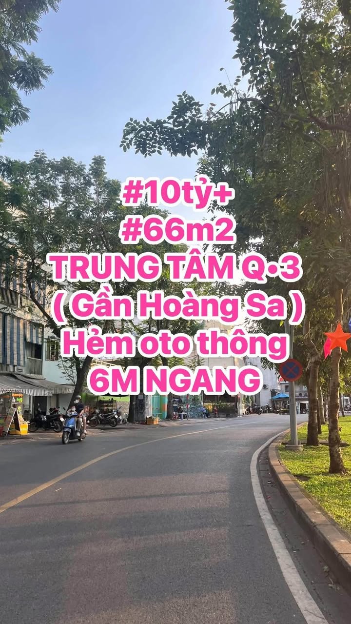 Nhà phố 66m² tại trung tâm Quận 3 giá 10 tỷ - Hẻm ô tô thông thoáng!