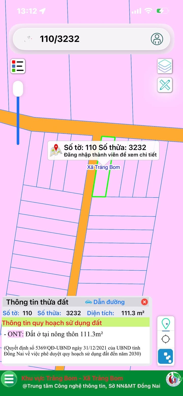 Đất Quảng Tiến Trảng Bom 110m² giá 950 triệu - Tiềm năng đầu tư sinh lời