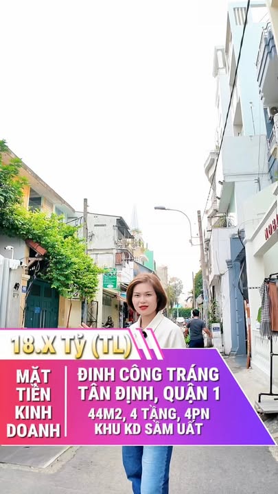 Bán gấp Nhà phố Mặt tiền Đinh Công Tráng, Quận 1, 44m² - Cơ hội không thể bỏ lỡ!