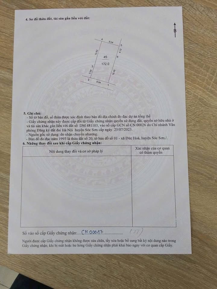 Đất nền 172m² tại xã Đa Phúc, Sóc Sơn, Hà Nội - Tiềm năng sinh lời cao!