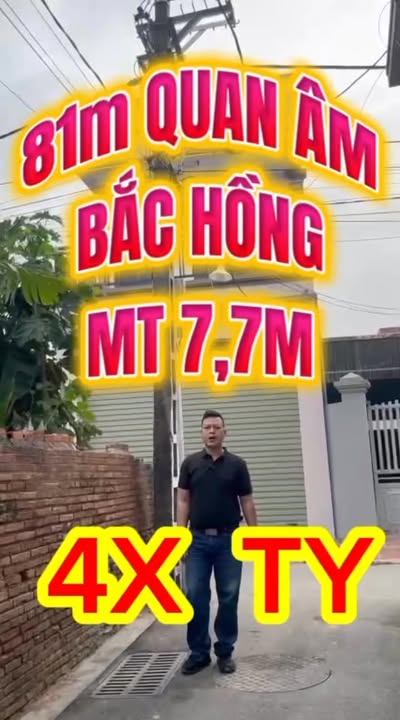 Đất thổ cư Bắc Hồng 81m² giá 4 tỷ - Vị trí đắc địa, tiện ích đầy đủ!