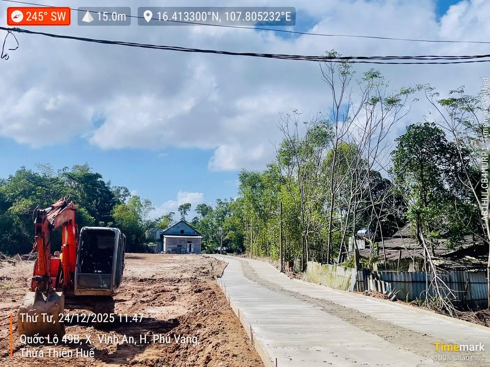 Đất nền Vinh An, Phú Vang 105m² giá 310 triệu - Sổ hồng chính chủ!