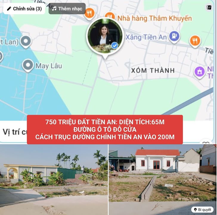 Đất ở Tiền An - Quảng Yên 65m² giá thỏa thuận - Đường ô tô vào tận nơi!
