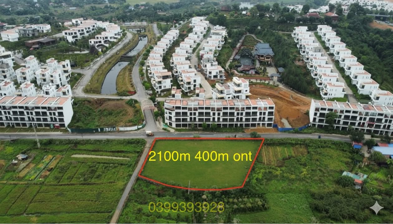 Đất nền Cư Yên, Lương Sơn 2100m² giá 46.2 tỷ - Lô góc 2 mặt tiền đắc địa!