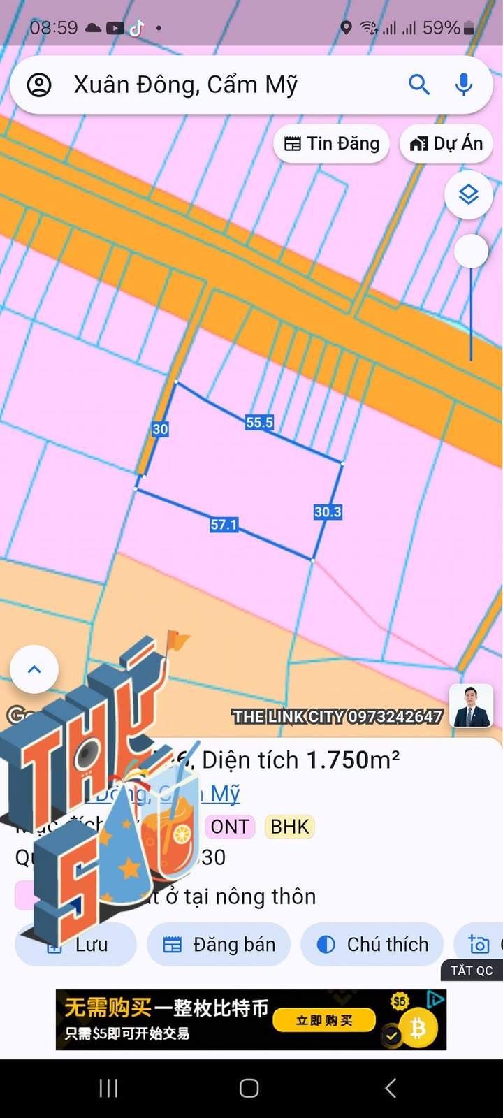 Đất nền Xuân Đông Cẩm Mỹ 1750m² giá 2 tỷ - Cơ hội đầu tư tuyệt vời!