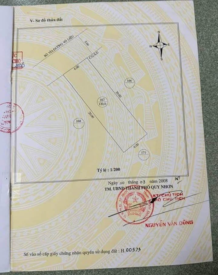 Lô đất Võ Liệu Quy Nhơn 120m² giá 8.5 tỷ - Cơ hội đầu tư hấp dẫn!