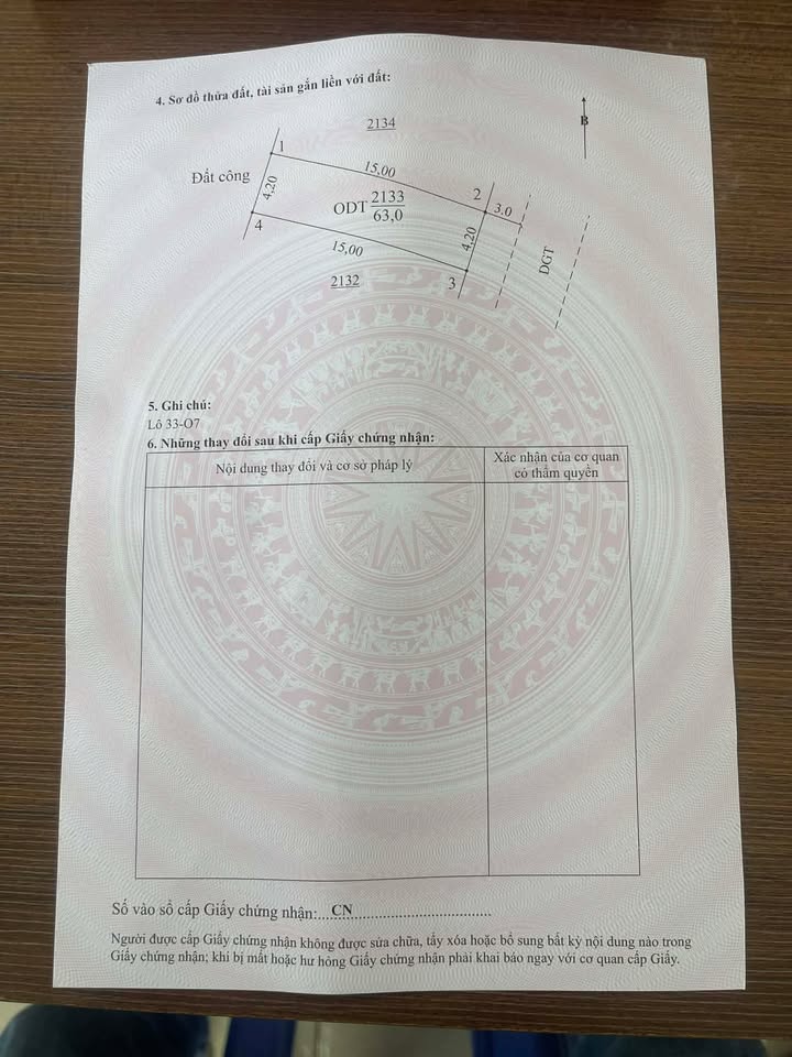 Lô đất 63m² hướng Đông Nam tại phường Trần Hưng Đạo, Thái Bình - Giá thỏa thuận hấp dẫn!