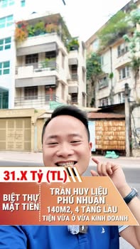 Nhà phố mặt tiền Trần Huy Liệu, Phú Nhuận, 140m², giá 31 tỷ - Đầu tư sinh lời ngay!