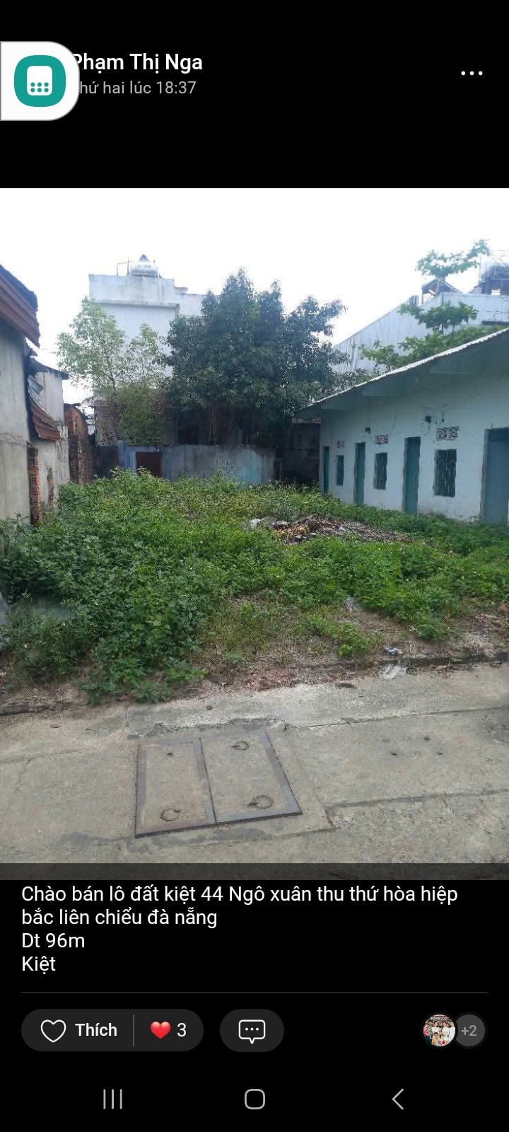 Đất nền kiệt 44 Ngô Xuân Thu, Hòa Hiệp Bắc, 96m² giá 1.7 tỷ - Cơ hội đầu tư tuyệt vời!