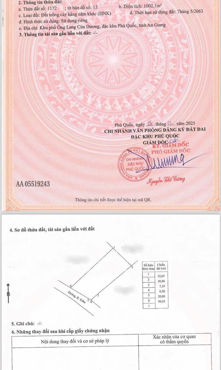 Đất nền Phú Quốc 1000m² mặt tiền đường Lê Thúc Nha - Cơ hội đầu tư tuyệt vời!