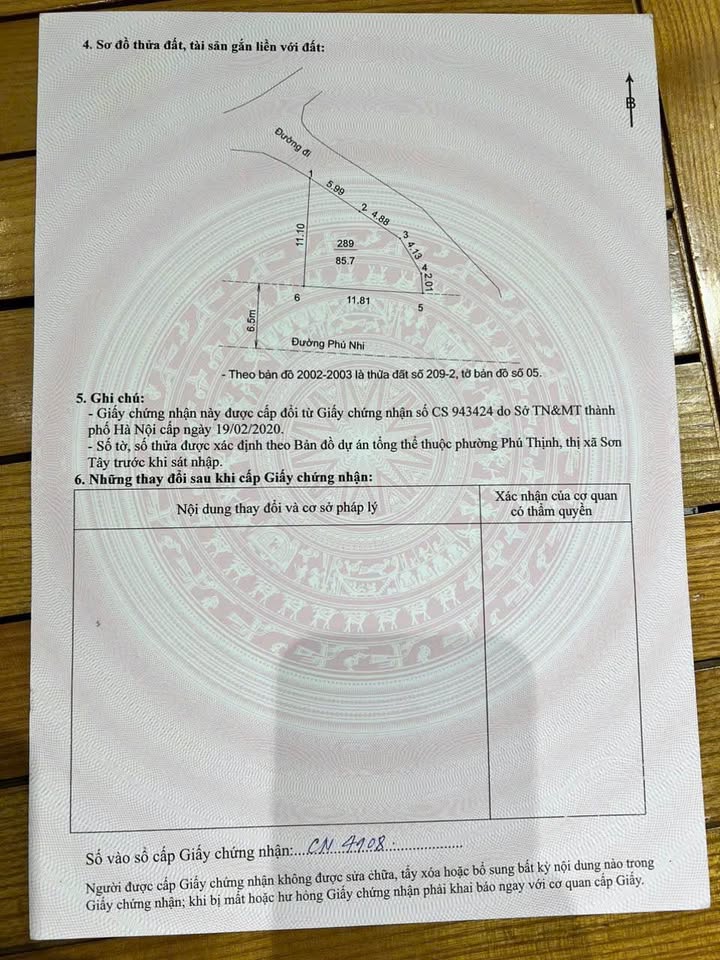 Đất mặt phố Phú Nhi, Sơn Tây, 100m² giá 6 tỷ - Đầu tư sinh lời ngay!