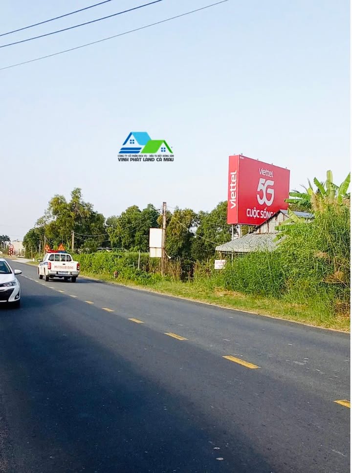 Đất sản xuất kinh doanh mặt tiền Quản Lộ Phụng Hiệp, Cà Mau 4015m² - Giá chỉ 16 tỷ thương lượng!