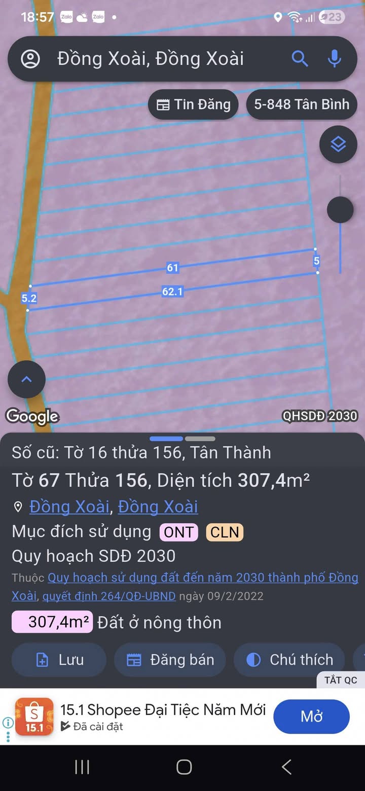 Đất nền ấp 4 Tân Thành 3000m² giá chỉ 3 tỷ - Cơ hội đầu tư tốt!