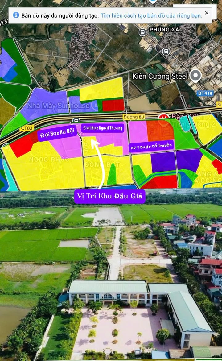 Đất đấu giá DG12 85,8m² tại thôn Đồng Bụt, xã Kiều Phú - Gần Đại Học Ngoại Thương