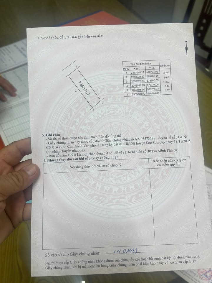 Đất thổ cư Kim Anh Sóc Sơn 111m² - Vị trí đẹp, giá thỏa thuận!