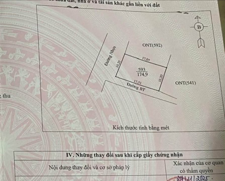 Đất nền Diễn Phong, Diễn Châu 174,9m² giá 1 tỷ - Pháp lý rõ ràng, đầu tư sinh lời!