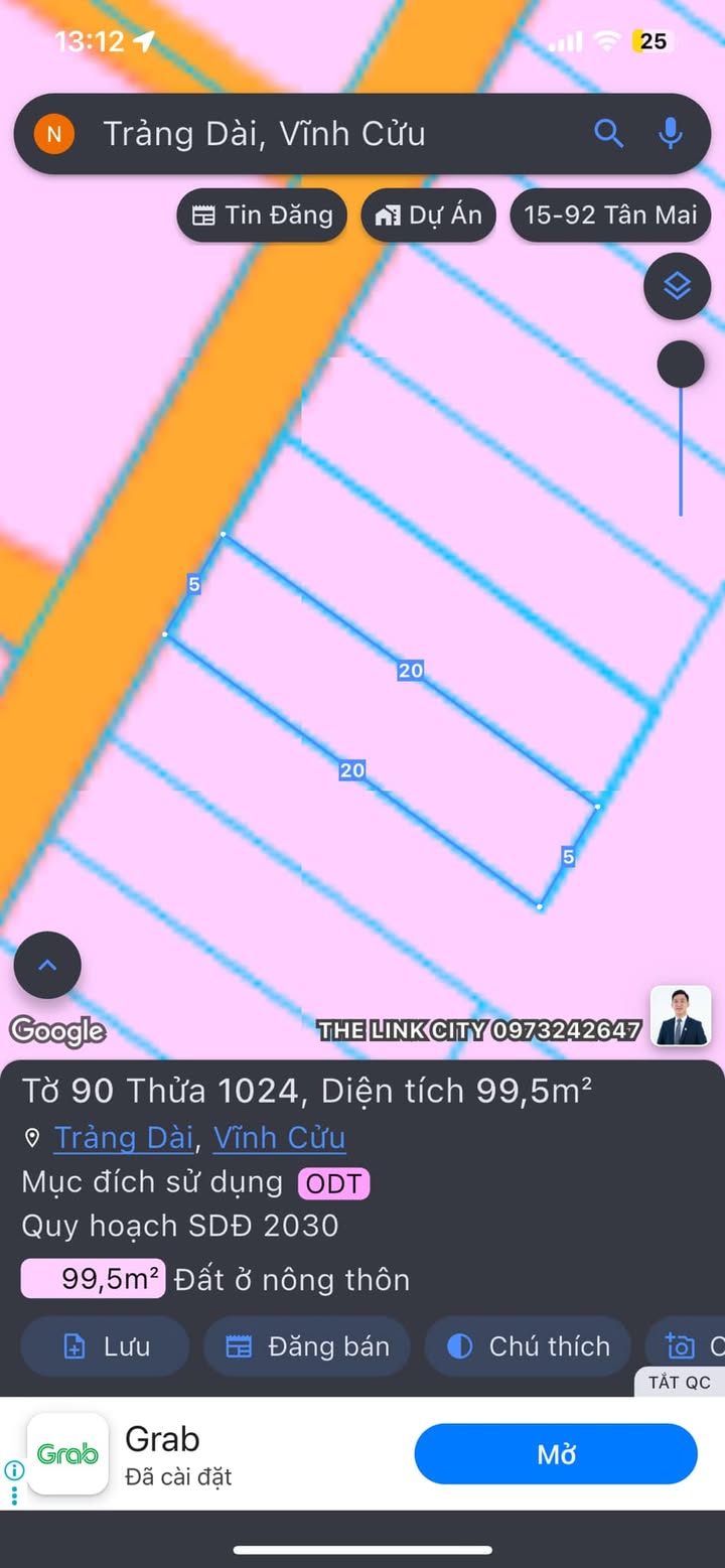 Đất thổ cư 100m² tại Khu phố 6, Trảng Dài, Biên Hòa - Giá chỉ 1.599 tỷ!