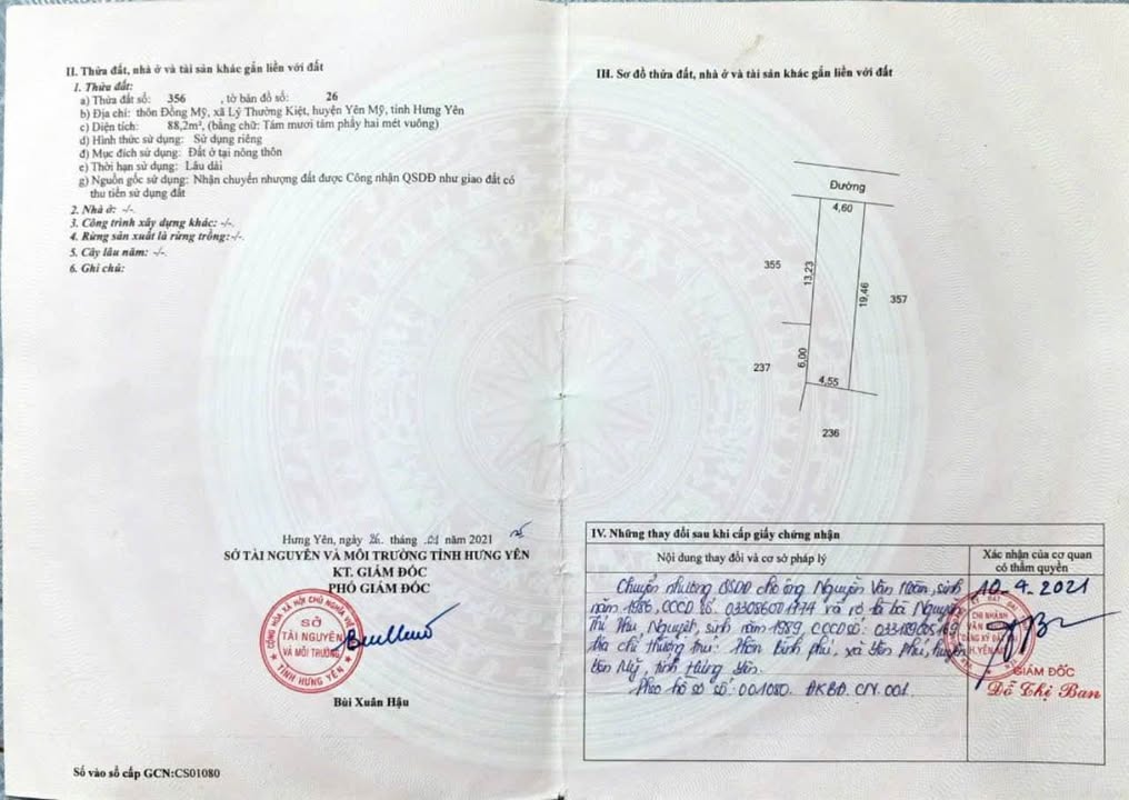 Đất Đồng Mỹ - Lý Thường Kiệt - Yên Mỹ 88m² giá 1.1 tỷ - Đầu tư sinh lời ngay!