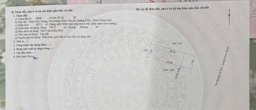 FrontHouse Quảng Vinh 187m² giá 1 tỷ - Cơ hội vàng cho kinh doanh!