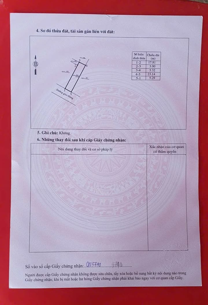 Đất chính chủ Phú Lộc, Phù Ninh 121.8m² giá 700 triệu - Mặt tiền đường mới đẹp