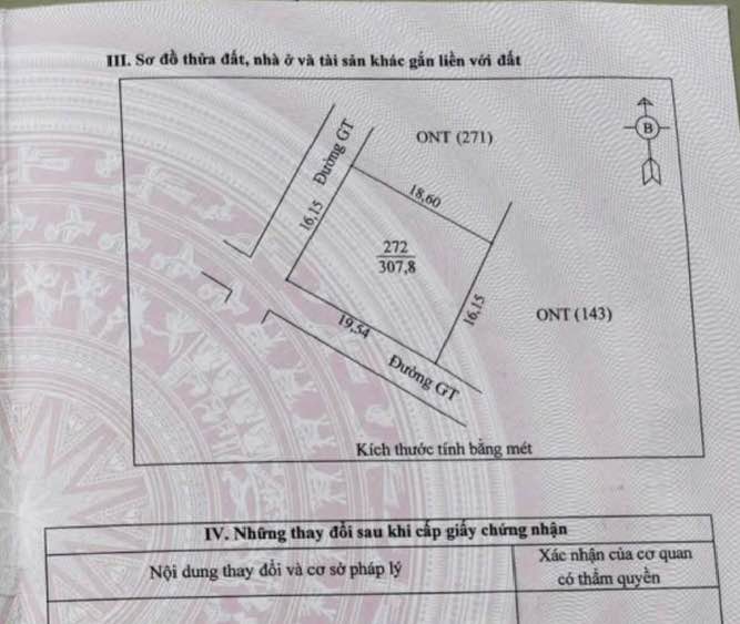 Đất thổ cư Diễn Hùng – Diễn Châu 307.8m² giá 1.9 tỷ - Sổ đỏ chính chủ, phù hợp đầu tư!