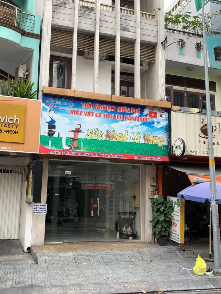 Cho thuê mặt bằng quận 10 70m² giá 16 triệu - Mặt tiền kinh doanh sầm uất!