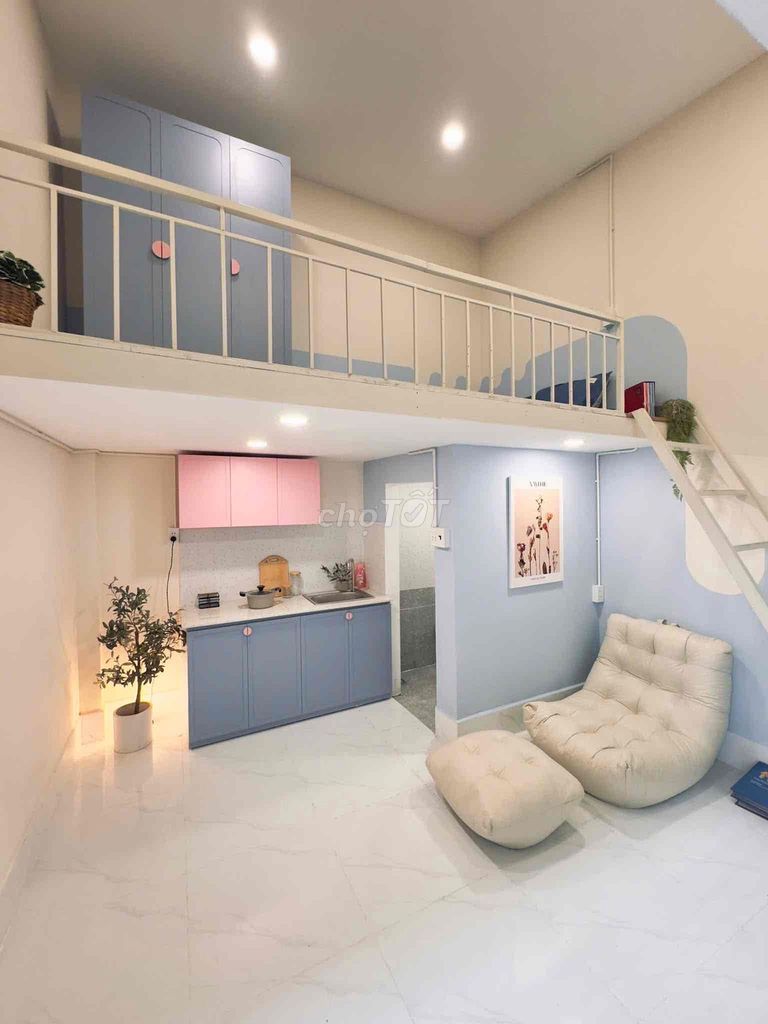 Duplex hồng pastel 27m² giá 4.4 triệu - Gần Metro, thuận tiện di chuyển!