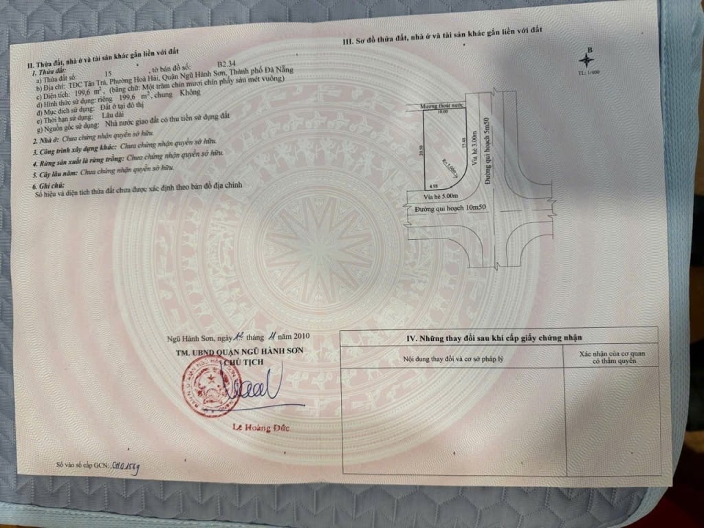 Lô đất góc 2 mặt tiền 200m² đường Huỳnh Thị Một, Hòa Hải, Ngũ Hành Sơn - Giá chỉ 15.5 tỷ!