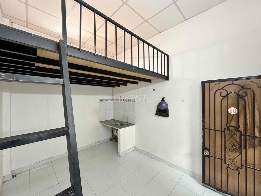 Phòng trọ có gác Lê Văn Sỹ Quận 3, 25m² giá 3.5 triệu - Bảo vệ 24/7, giờ giấc tự do!