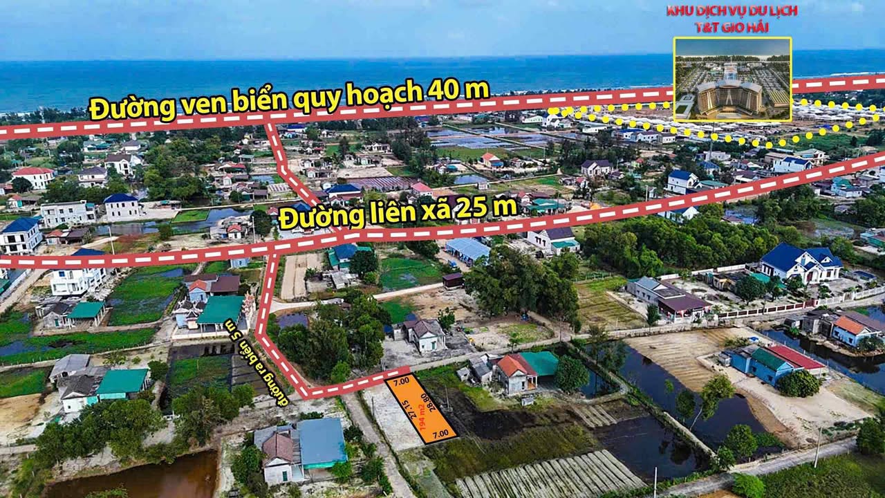 Đất nền lô góc 2 mặt tiền Gio Hải, Quảng Trị 386m² giá 1.854 tỷ - Cơ hội đầu tư hiếm có!