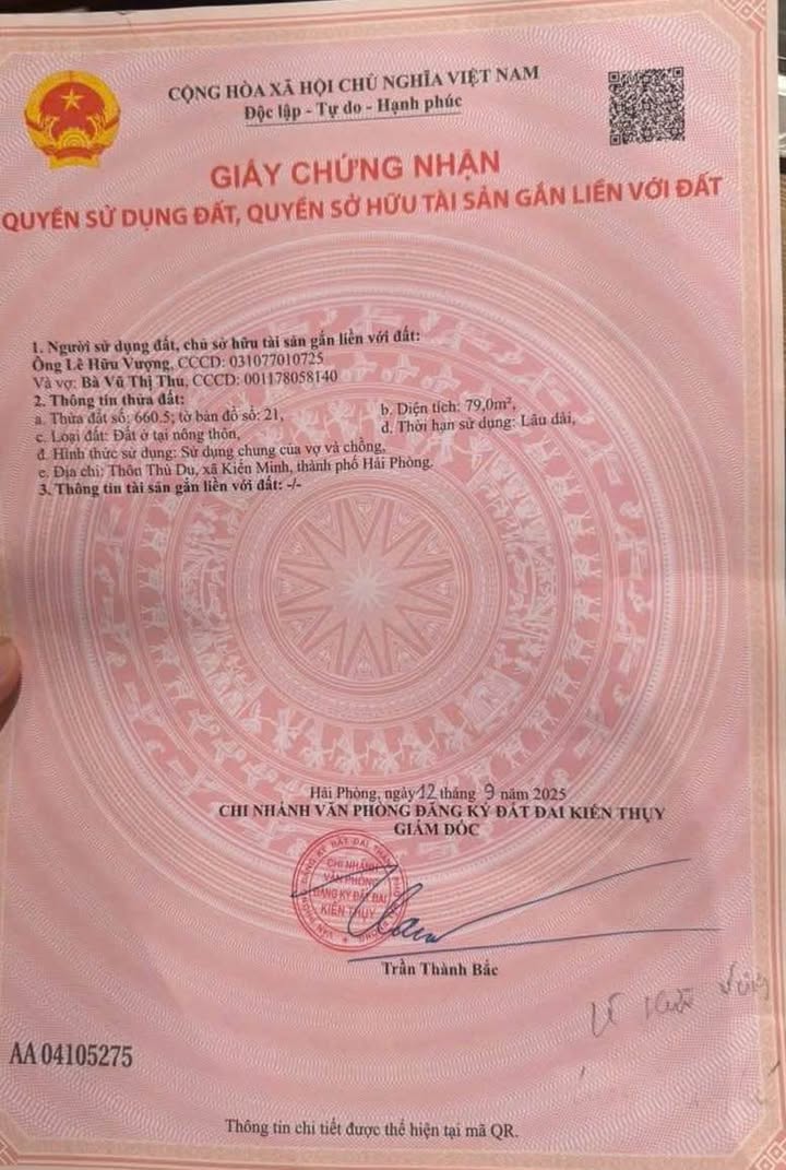 Lô đất Minh Tân, Kiến Thụy 70m² giá 1 tỷ - Đường ô tô vào thoải mái!