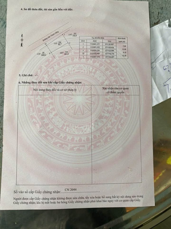 Đất mặt tiền đường Lâm Thanh Hồng, Châu Thành, An Giang - 1018m² chỉ 3 tỷ - Đầu tư sinh lời!