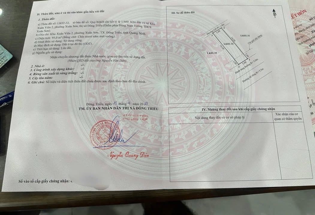 Đất nền khu đô thị Xuân Viên 2, Mạo Khê, Đông Triều 95m² giá 1 tỷ - Cơ hội đầu tư hấp dẫn!