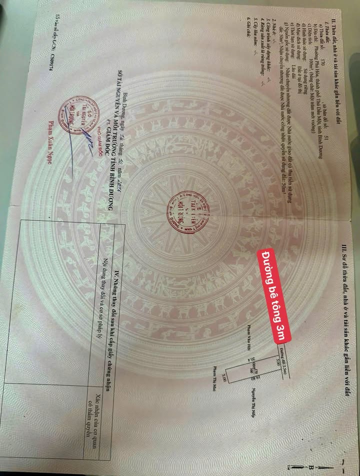 Đất nền Phú Hòa, Thủ Dầu Một 100m² giá 1.99 tỷ - Cơ hội vàng cho nhà đầu tư!