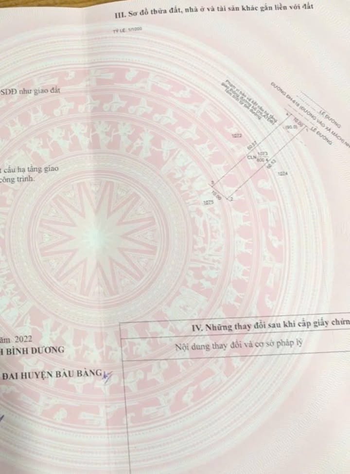 Đất nền Bàu Bàng 600m² giá chỉ 2.1 tỷ - Mặt tiền DH618 thuận lợi kinh doanh!