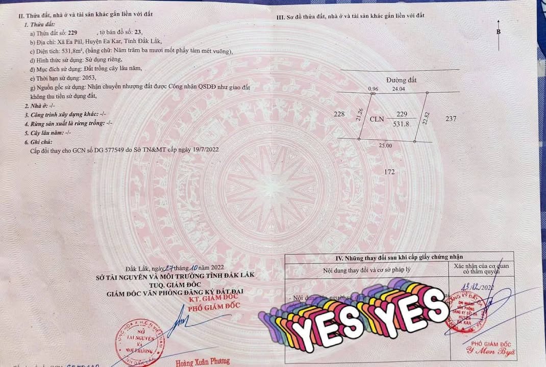 Đất thổ cư 531,8m² tại Ea Kar, Đắk Lắk giá 390 triệu - Cơ hội đầu tư tuyệt vời!