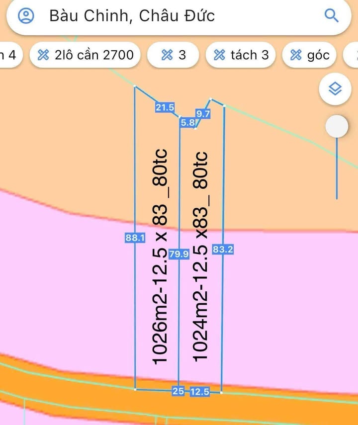Farm Bàu Chinh Châu Đức 1250m² giá 1.55 tỷ - Sẵn sàng đầu tư!