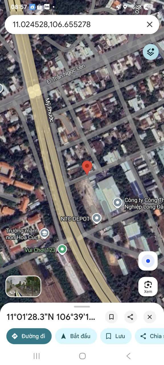 Đất thổ cư Định Hòa Thủ Dầu Một 60m² giá 1.89 tỷ - Đường thông ô tô vào tận nơi!