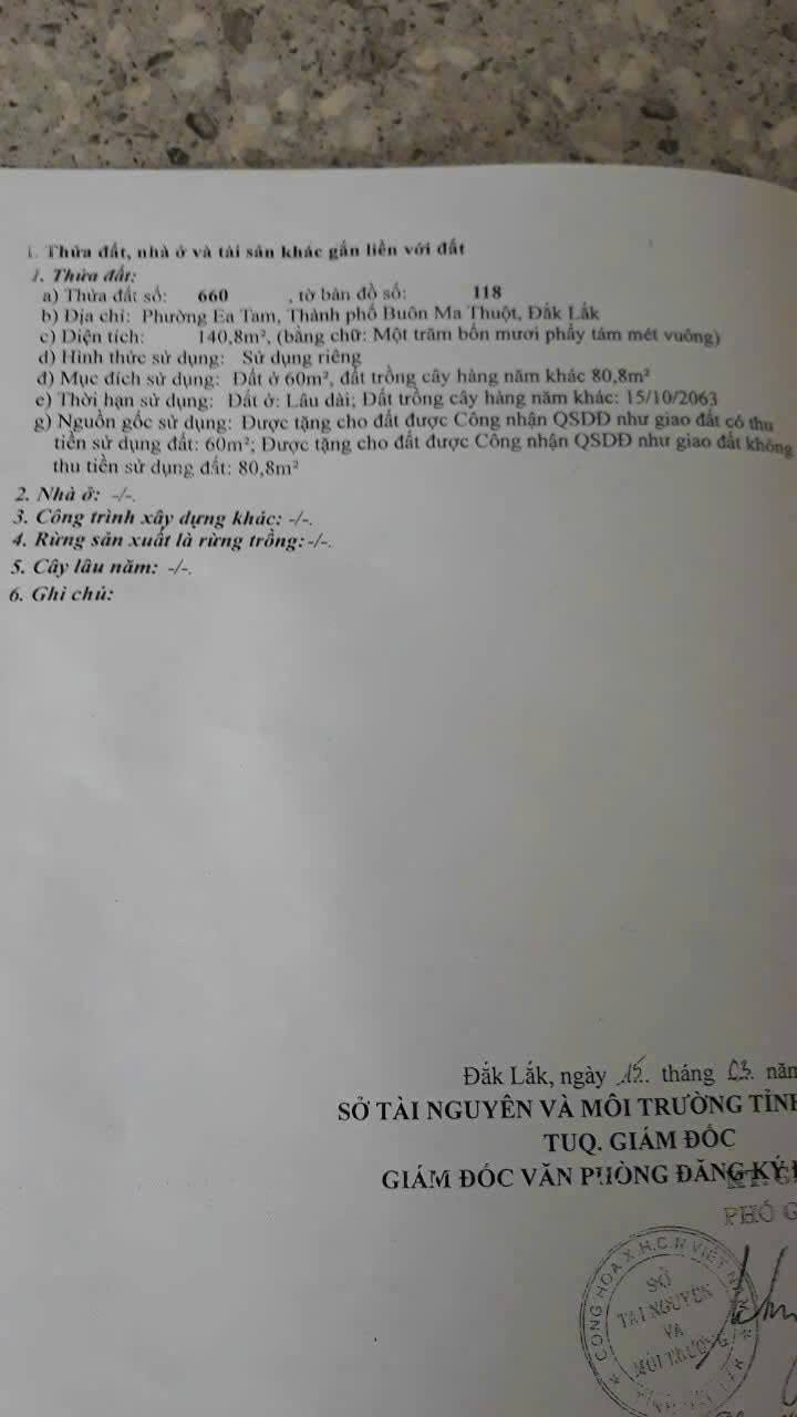 Lô đất 140m² Phùng Hưng, Ea Tam, Buôn Ma Thuột giá 2.8 tỷ - Đất nở hậu, gần tiện ích