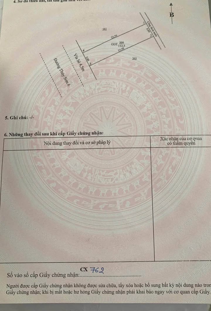 Đất nền đường Thủy Sơn 6, Đà Nẵng 112.5m² giá 7 tỷ - Tiềm năng du lịch lớn!