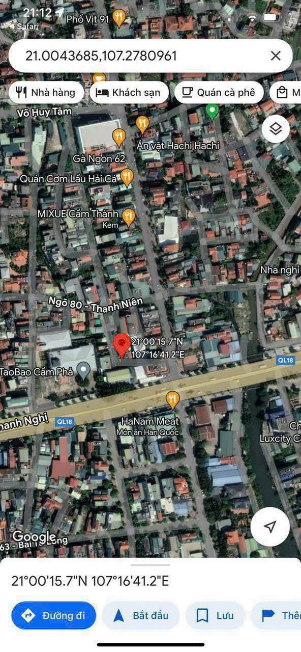 Đất thổ cư Cẩm Thành, Cẩm Phả 96m² giá 1.05 tỷ - Vị trí đắc địa, đầu tư sinh lời ngay!