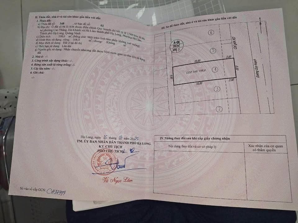 Đất nền Hạ Long 108m² giá 48 triệu - Đầu tư sinh lời ngay!