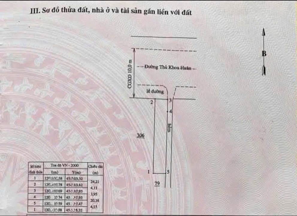 Đất thổ cư mặt tiền Thủ Khoa Huân, Phú Thủy 100.7m² giá chỉ 5 tỷ - Cơ hội đầu tư hấp dẫn!