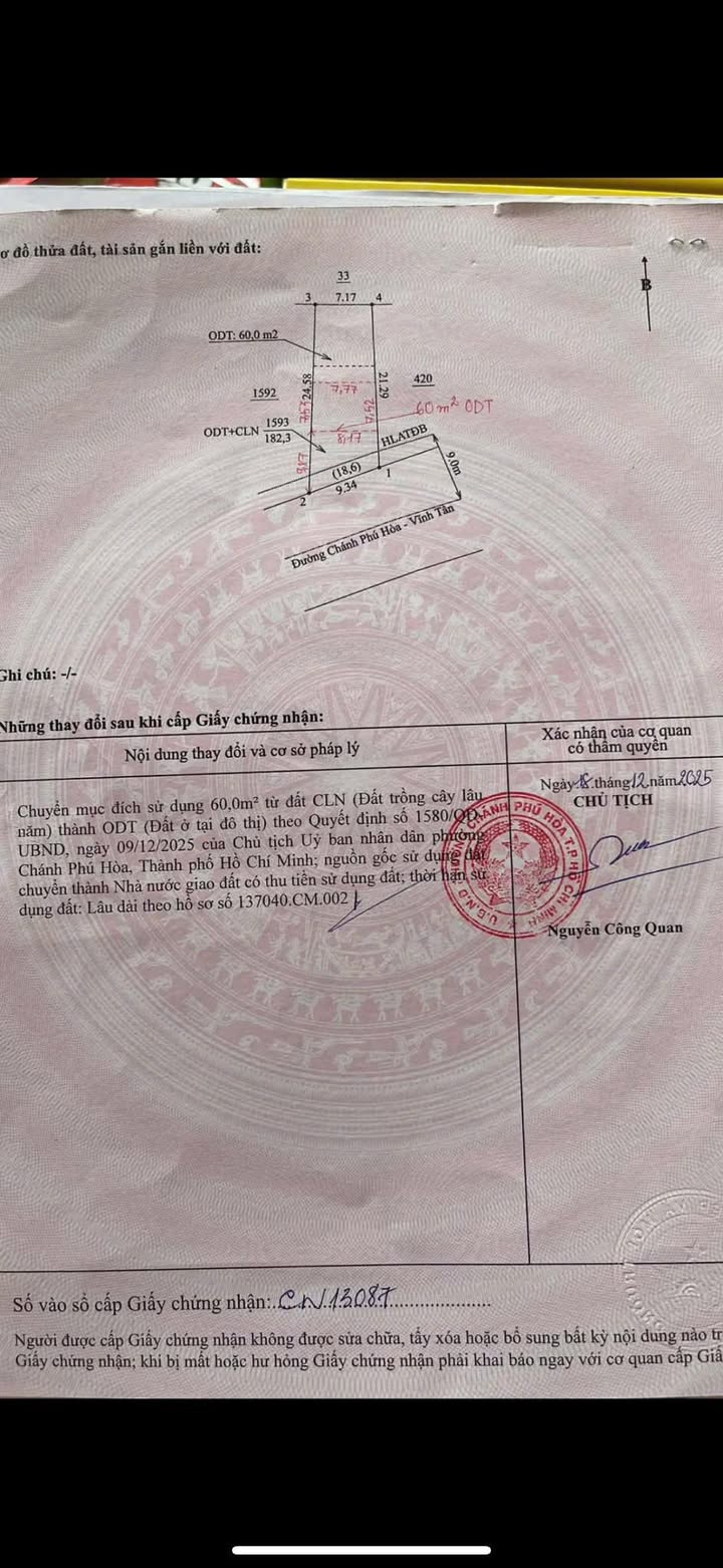 Đất nền Chánh Phú Hòa Bến Cát 154m² giá 2 tỷ - Đầu tư sinh lời ngay!