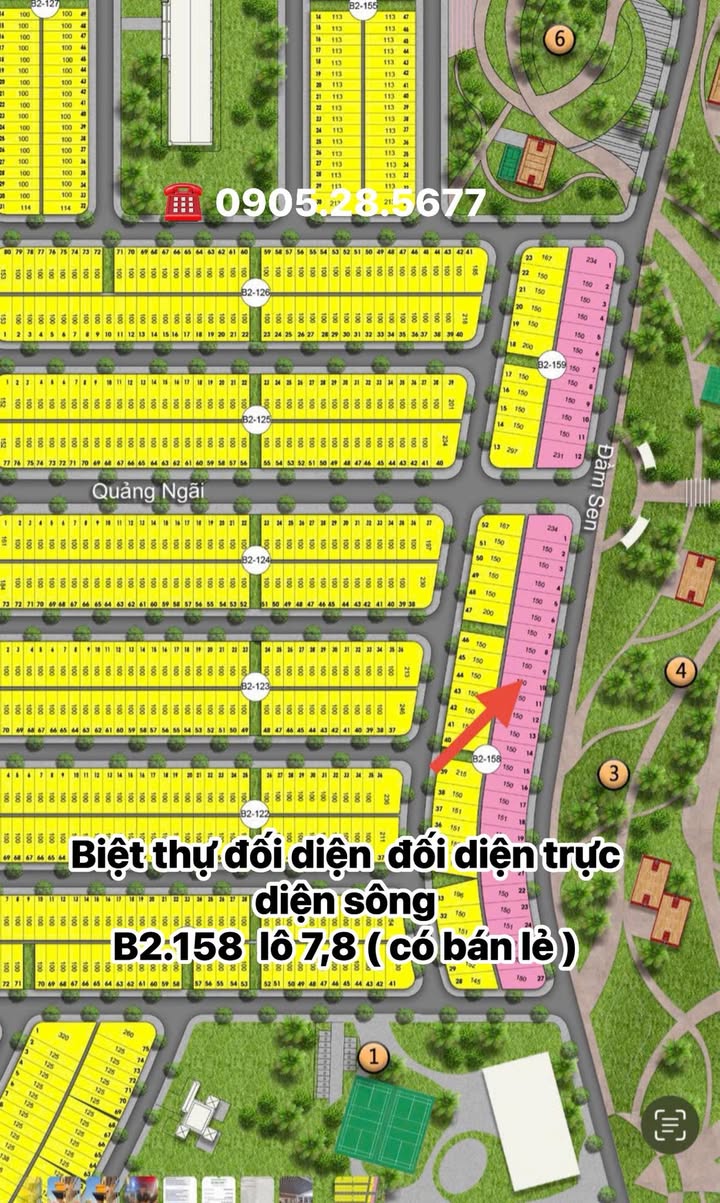 Biệt thự Đầm Sen - Hòa Quý 150m² giá thỏa thuận - Đối diện sông thơ mộng!