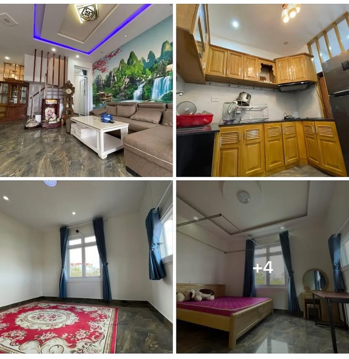 Nhà nguyên căn hẻm ô tô đường Nguyễn Trung Trực, P4 Đà Lạt, 3PN, giá 10 triệu - View đẹp sân vườn