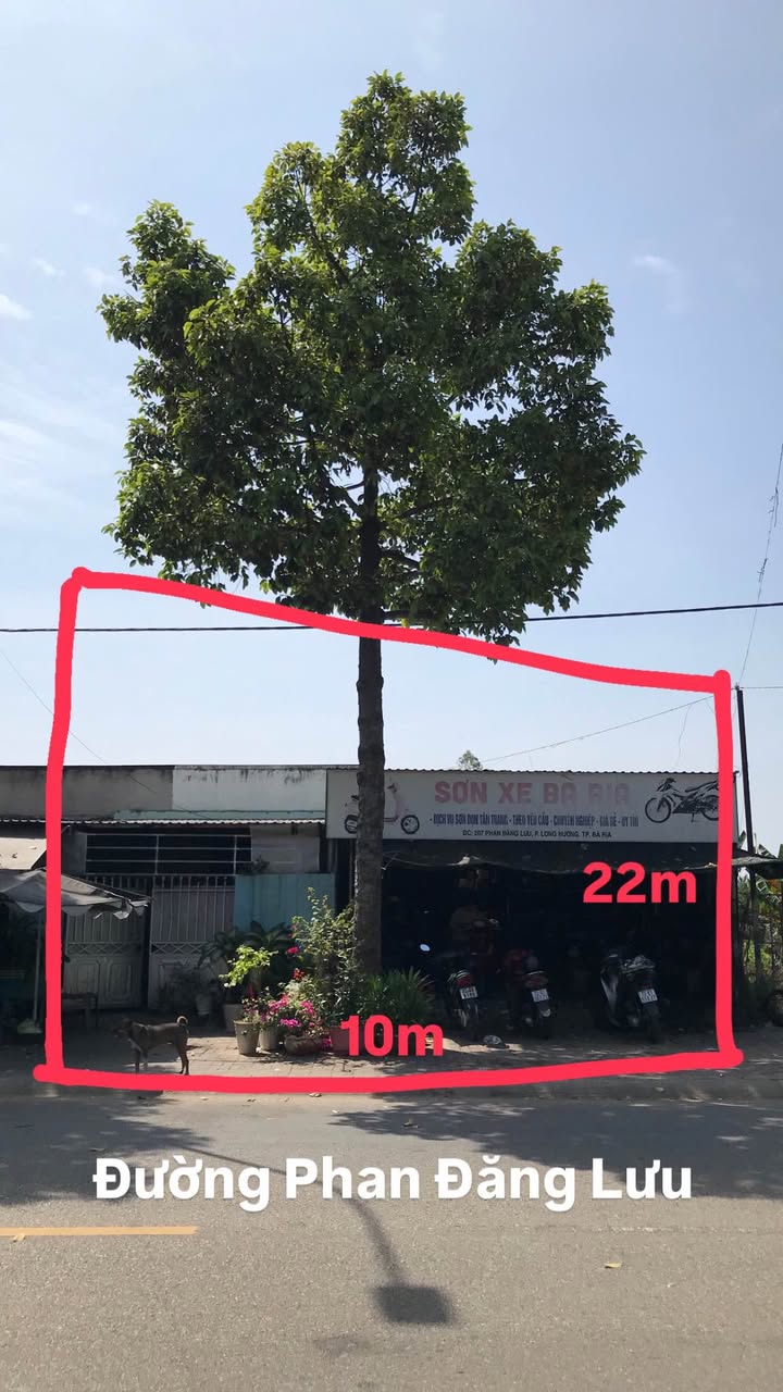 Nhà đất mặt tiền đường Phan Đăng Lưu, Bà Rịa 220m² giá 5 tỷ - Chính chủ cần bán gấp!