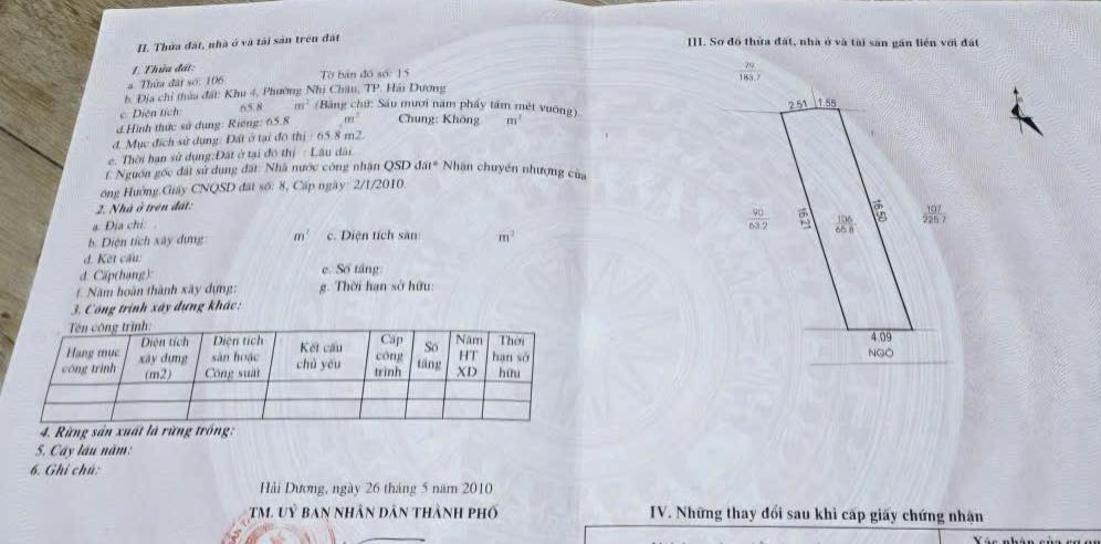 Bán đất ngõ 3m Khu Đô Thị Trần Hưng Đạo Hải Dương 65.8m² - Vị trí đẹp, giá tốt!