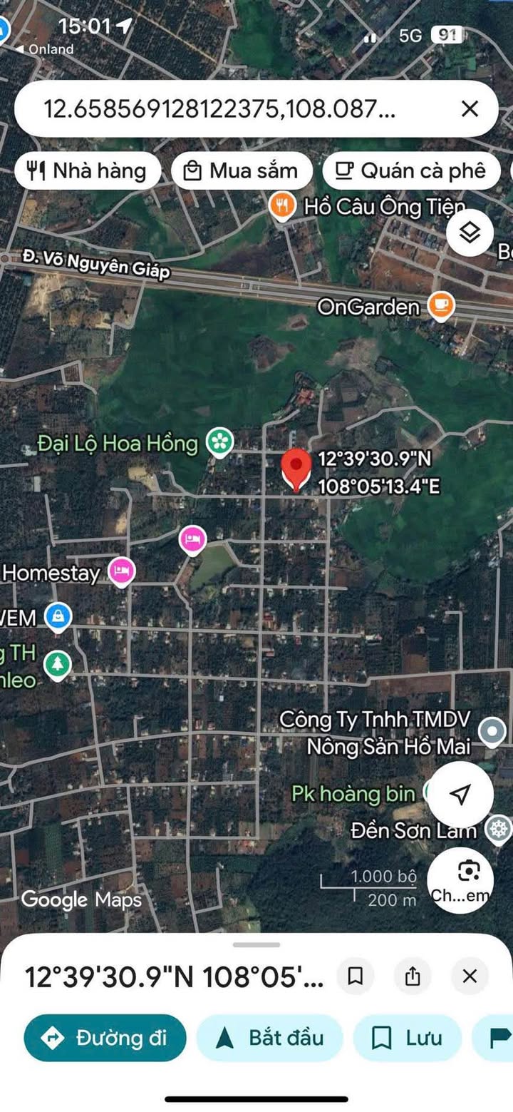 Đất nền Tân Lập, Buôn Ma Thuột 210m² - Vị trí đẹp, giá tốt, sẵn sàng sang nhượng!