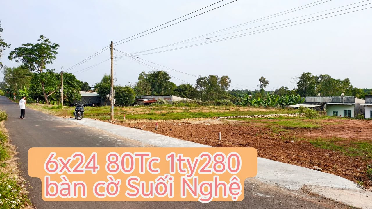 Đất thổ cư Suối Nghệ Châu Đức 144m² giá 1.28 tỷ - Cơ hội đầu tư tuyệt vời!